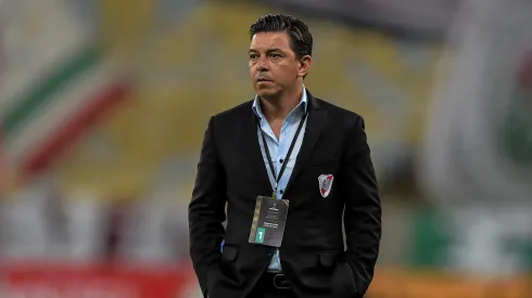 Marcelo Gallardo, técnico do River Plate, durante partida contra o Fluminense no Maracanã, pela Copa Libertadores de 2021.
