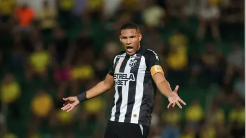 Matheus Felipe jogador do Ceara durante partida contra o Mirassol no estadio Jose Maria de Campos Maia pelo campeonato Brasileiro B 2024. 
