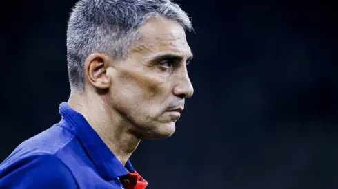  Juan Pablo Vojvoda técnico do Fortaleza durante partida contra o Corinthians no estadio Arena Corinthians pelo campeonato Copa Sul-Americana 2024. 
