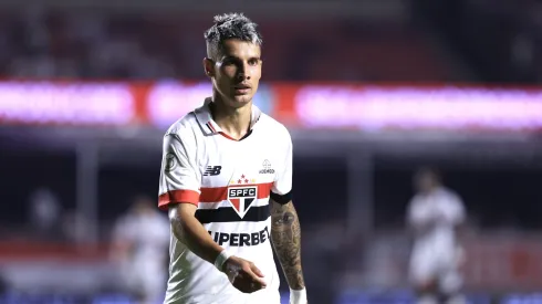 Ferreira jogador do São Paulo durante partida contra o Grêmio no estádio Morumbi pelo campeonato Brasileiro A 2024. Foto: Marcello Zambrana/AGIF
