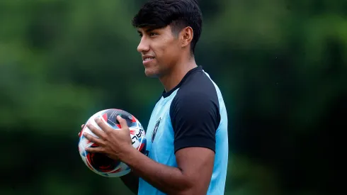 Foto: Vitor Silva/Botafogo. Segovia durante coletiva de apresentação no Botafogo.
