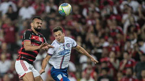 Fabrício Bruno jogador do Flamengo durante partida contra o Bahia no estádio Maracanã pelo campeonato Copa Do Brasil 2024. Foto: Thiago Ribeiro/AGIF
