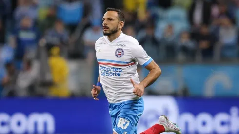 Yago Felipe, jogador do Bahia, durante partida contra o Grêmio, pela Copa do Brasil de 2023.
