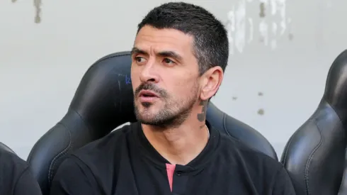 Lucho González técnico do Athletico-PR durante partida contra o Botafogo no estádio Arena da Baixada pelo campeonato Brasileiro A 2024. Foto: Robson Mafra/AGIF
