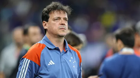 Fernando Diniz técnico do Cruzeiro durante partida contra o Bahia no estádio Mineirão pelo campeonato Brasileiro A 2024. Foto: Gilson Lobo/AGIF
