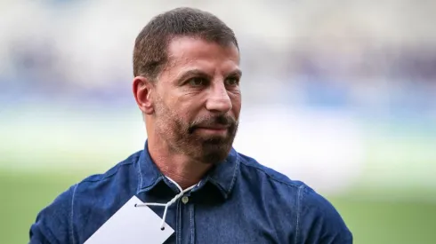 Pedrinho, presidente do Vasco, em partida contra o Cruzeiro, pelo Campeonato Brasileiro.
