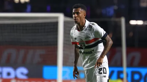 Marcos Antônio, jogador do São Paulo, durante partida contra o Internacional, pelo Brasileirão Betano.
