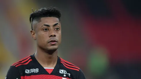 Bruno Henrique jogador do Flamengo durante partida contra o Corinthians no estádio Maracanã pelo campeonato Copa Do Brasil 2024. Foto: Thiago Ribeiro/AGIF
