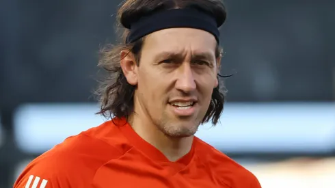 Cássio durante confronto contra o Bragantino no Brasileirão 2024.