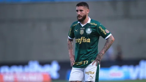 Ze Rafael jogador do Palmeiras durante partida contra o Mirassol no estádio Arena Barueri pelo campeonato Paulista 2024. Foto: Ettore Chiereguini/AGIF
