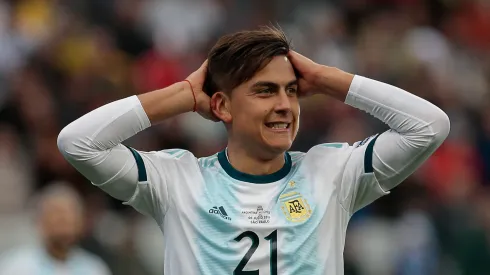 Dybala jogador do Argentina lamenta chance perdida durante partida contra o Chile no estadio Arena Corinthians pelo campeonato Copa America 2019. Foto: Marcello Zambrana/AGIF