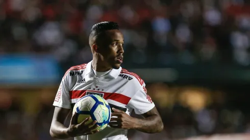  Militao jogador do Sao Paulo durante partida contra o Corinthians no estadio Morumbi pelo campeonato Brasileiro A 2018. Foto: Marcello Zambrana/AGIF
