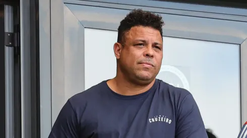 Ronaldo Nazário ex-dono do Cruzeiro durante partida contra o Atlético-MG no estádio Mineirão pelo campeonato Mineiro 2024. Foto: Gilson Lobo/AGIF