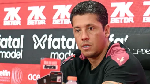 Thiago Carpini, técnico do Vitoria durante entrevista coletiva de imprensa, após a partida contra o Barcelona de Ilhéus no Barradão pelo Campeonato Baiano 2025 – Foto: Walmir Cirne/AGIF
