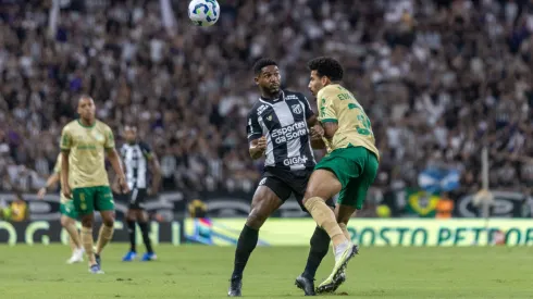 Fabiano jogador do Ceará durante partida contra o Palmeiras no estádio Arena Castelão pelo campeonato Copa Do Brasil 2025. Foto: Lucas Emanuel/AGIF