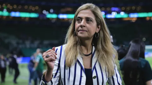 Leila Pereira presidente do Palmeiras durante partida contra o Ceará no estádio Arena Allianz Parque pelo campeonato Copa Do Brasil 2025. Foto: Ettore Chiereguini/AGIF