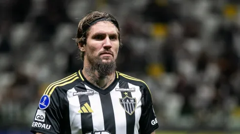 Lyanco jogador do Atlético durante partida contra o Cienciano no estádio Arena MRV pelo campeonato Copa Sul-americana 2025. Foto: Fernando Moreno/AGIF