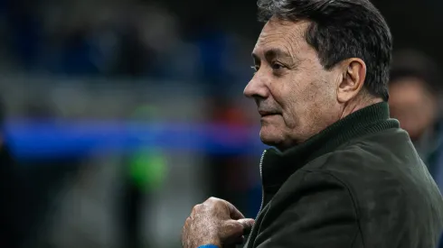 Pedro Lourenco, presidente do Cruzeiro, durante partida contra o Gremio no estadio Mineirao pelo campeonato Brasileiro A 2025