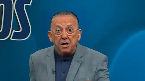 Galvão Bueno condenou a atitude de Aníbal Moreno. Foto: Reprodução/ Galvão e Amigos / Band