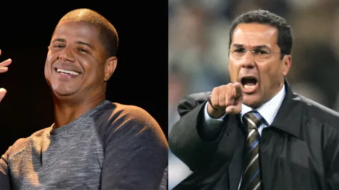 Marcelinho Carioca e Vanderlei Luxemburgo. Foto: Mauro Horita/AGIF e Denis Doyle/GettyImages