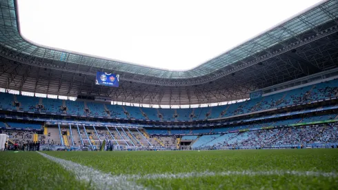 Vista geral do estádio Arena do Grêmio para partida entre Grêmio e Vitoria pelo campeonato Brasileiro A 2025. Foto: Maxi Franzoi/AGIF
