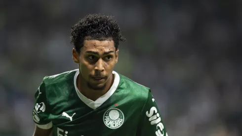 Luighi jogador do Palmeiras durante partida contra o Bragantino no estádio Arena Allianz Parque pelo campeonato Brasileiro A 2025. Foto: Anderson Romão/AGIF