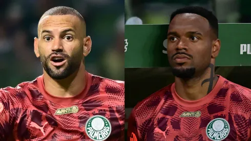 Weverton e Carlos Miguel, goleiros do Palmeiras. Fotos: Jota Erre/AGIF