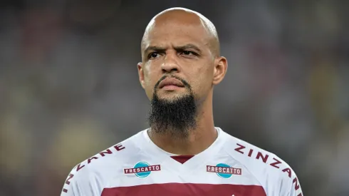 Felipe Melo jogador do Fluminense durante partida contra o Paysandu no estádio Maracanã pelo campeonato Copa do Brasil 2023. Foto: Thiago Ribeiro/AGIF