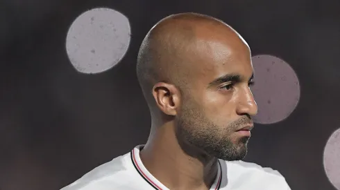 Lucas Moura jogador do São Paulo durante partida contra o Vasco no estádio São Januário pelo campeonato Brasileiro A 2025. Foto: Thiago Ribeiro/AGIF