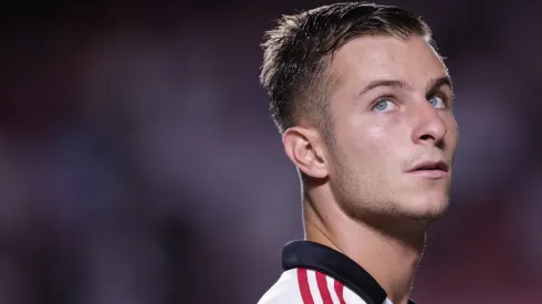 Galoppo jogador do São Paulo durante partida contra o Inter de Limeira no estádio Morumbi pelo campeonato Paulista 2023. Foto: Ettore Chiereguini/AGIF