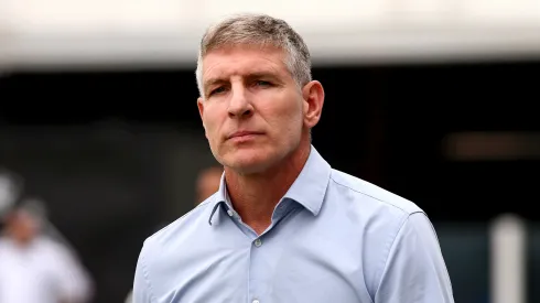 Martin Palermo tecnico do Fortaleza durante partida contra o Santos no estadio Vila Belmiro pelo campeonato Brasileiro A 2025. Foto: Mauricio De Souza/AGIF

