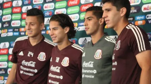 Lainez dio su primera conferencia de prensa como jugador del Tri.
