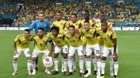 Formación titular de Colombia con Mateus Uribe.
