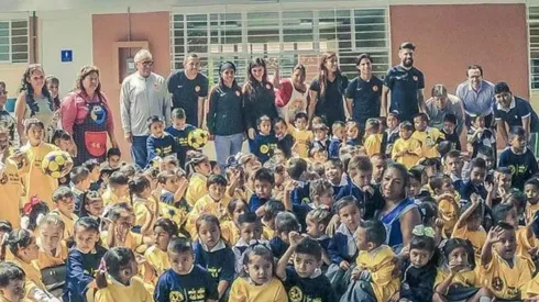 América visitó el el Jardín de Niños Juan Ruiz de Alarcón.
