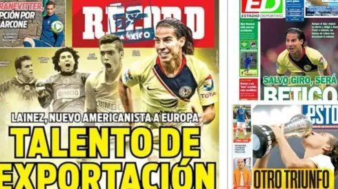 Lainez acapara las portadas del día con su inminente venta a Europa.
