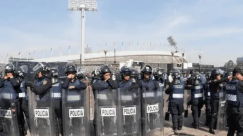 Operativo Policial en el Olímpico Universitario.
