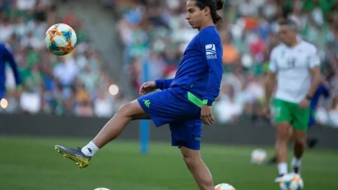 Lainez se prepara para la Semifinal de Vuelta de la Copa del Rey.
