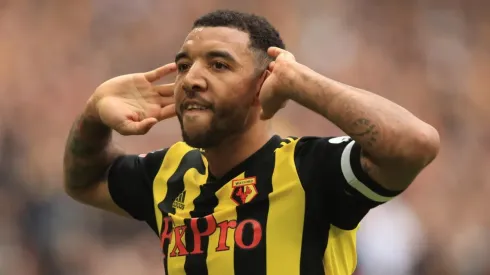 Troy Deeney celebrando su anotación con Watford.
