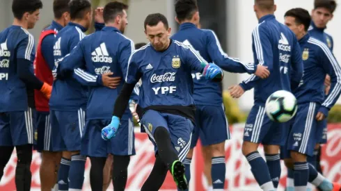 Guido y Marchesín fueron titulares con la Selección Argentina