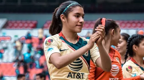 Julieta Peralta en el América Femenil.
