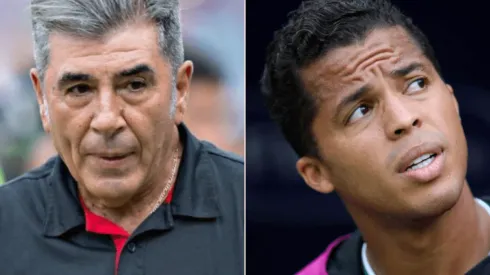 Carlos Reinoso y Giovani dos Santos.
