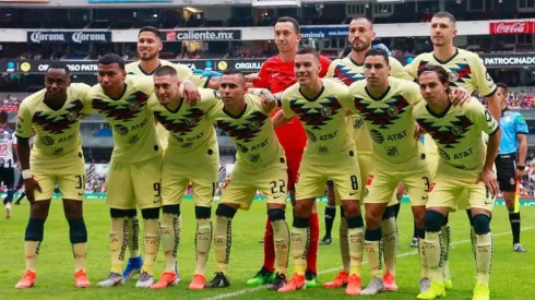 Formación titular en el partido ante Monterrey.
