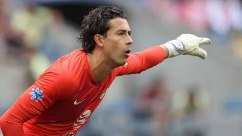 Óscar Jiménez en el partido de pretemporada ante River Plate.
