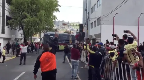 Llegada del camión de América.
