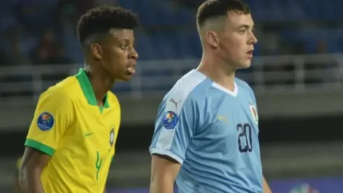 Viñas y Cáceres presentes en la derrota de Uruguay ante Brasil.
