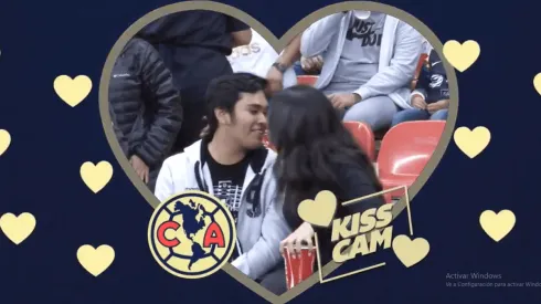 La ´Kiss cam´ estuvo a pleno en el Estadio Azteca