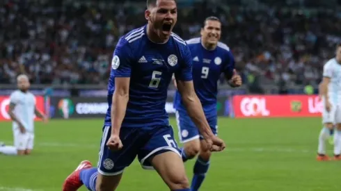 Richard Sánchez, concentrado para el partido entre Paraguay y Uruguay por Copa América.
