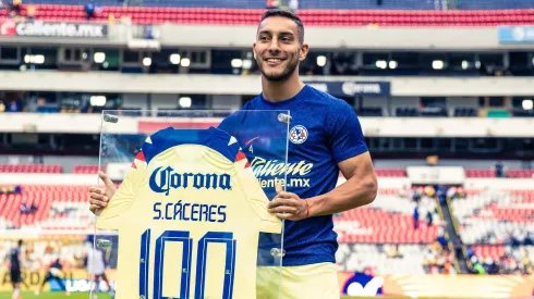 Cáceres, orgulloso de jugar en el América
