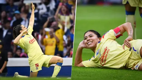 Así festejaron las futbolista del América Femenil.
