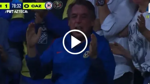 Emilio Azcárraga reaccionó al gol del América.
